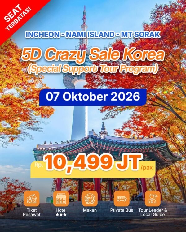 5D CRAZY SALE KOREA 2026 – NAMI ISLAND & SEOUL