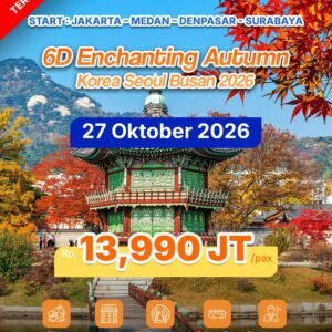 6D ENCHANTING AUTUMN KOREA SEOUL BUSAN