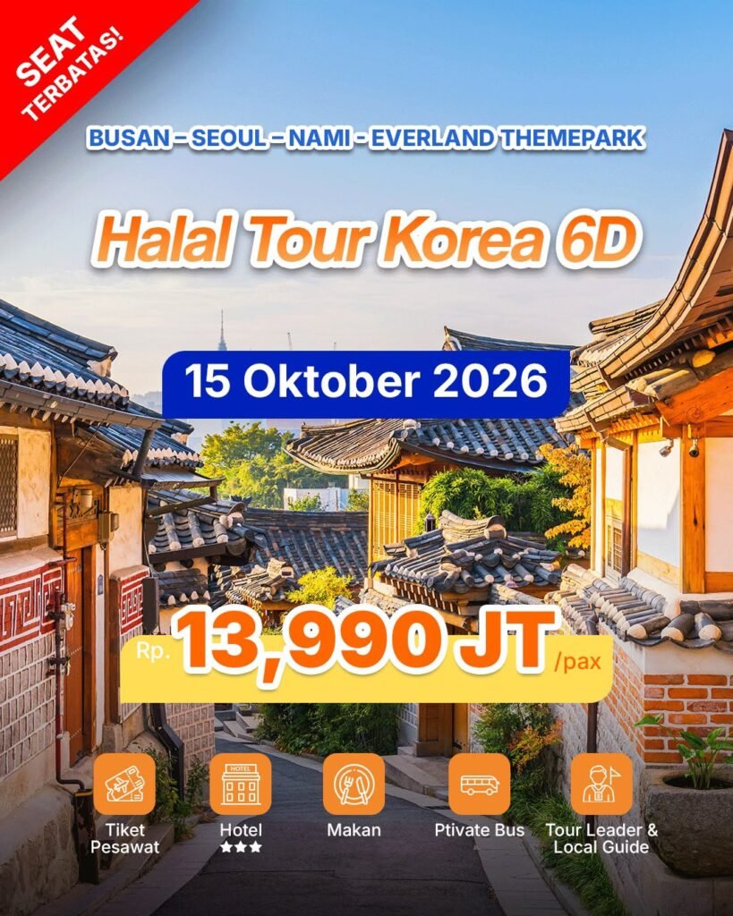 6D HALAL TOUR KOREA 2026